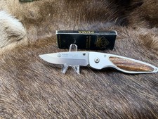 2002 Puma Handic Liner Lock Folder Knife With Stag Handles Mint Factory Box P7 picture