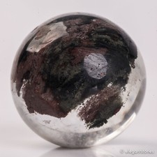 45g32mm Natural Garden/Phantom/Ghost/Lodolite Quartz Crystal Sphere Healing Ball picture