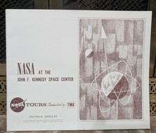Vtg 1967 NASA at the John F Kennedy Space Center Tour By TWA Souvenir Booklet picture