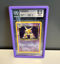 Pokémon 1999 Base Set Unlimited Alakazam Holo #1 BGS 8.5 English picture