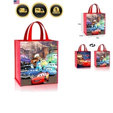 Cars Double Sided Tote Bag - Medium Lightning McQueen Grocery Tote picture