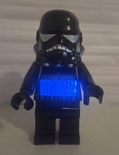 LEGO Star Wars Blk Stormtrooper Minifigure-Style Digital Alarm Clock Used/Works picture