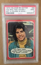 1976 WELCOME BACK KOTTER - #26 - TOO BAD THEY HAVEN'T A COURSE - PSA 9 picture