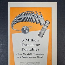 1958 PR Mallory & Co Battery Vintage Print Ad Capacitors Vibrators Indianapolis picture