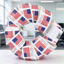 20 Rolls, 100 Per Roll 2026 US Flag (Brand new, unopened)2000PCS picture