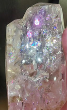4.17LB Natural Rainbow White Quartz Obelisk Crystal Energy Reiki Decor picture