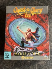 Quest for Glory III Wages of War MS-DOS 5.25 Adventure Sierra Box Vintage Game picture