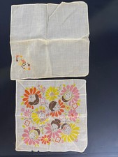 Lot of 2 - Vintage Girl Scout Brownie Handkerchiefs picture