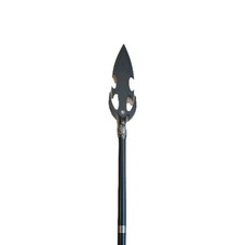 2002 Medieval 6 Foot Dragon Spear Bud K Spartan Forged Metal LARP Vintage picture