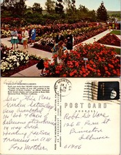 Rose Hill Memorial Park Pageant of Roses Garden California CA Postcard picture