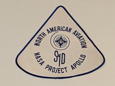 North American Aviation S&ID NASA Project Apollo Back Patch Vintage 1960s Large picture