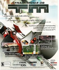 2009 Trackmania DS Video Game Vintage Print Ad picture