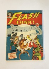 FLASH COMICS #59 DC 1944 Sheldon Moldoff HAWKMAN Cover  Nice  picture