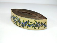 Vintage Taylor-Forbes Guelph Canada No. 2 Sad Iron Base Hand Painted Blueberries picture