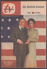 TV WEEK Eva Marie Saint Richard Basehart Merv Griffin Hartford Courant 4/14 1975 picture