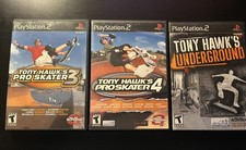 PS2 Tony Hawk's Pro Skater 3 + 4 & Underground bundle (PlayStation 2) CIB picture