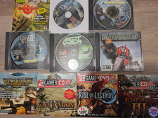 10 CDROM LOT: RISE of LEGENDS, AGE of EMPIRES 3, FIGHTING STEEL, ACT of WAR + picture