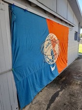 1964-65 New York World’s Fair 8'x12' Flag, Blue & Orange Collectible picture