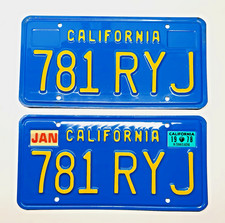 1970's California License Plates DMV Clear 1978 Chevrolet Blazer 1978 Validation picture