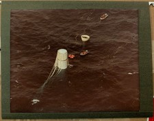 1984 US Navy NASA Shuttle Challenger SRB Recovery Photo STS-41-B 10x8 Point Mugu picture