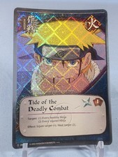 Naruto Uzumaki CCG 092 Tide of the Deadly Combat Diamond Holo Rare Foil Ex To Nm picture