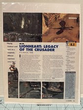 Lionheart Legacy of the Crusader PC Game Informer Magazine Review Page RPG picture