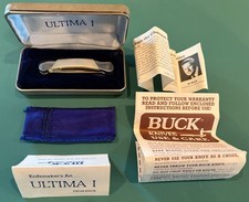 VINTAGE BUCK KNIFE 507^ ULTIMA I / MOTHER OF PEARL picture