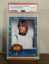 Topps 2022 Star Wars Sapphire #1 Luke Skywalker PSA 10 Gem Mint picture