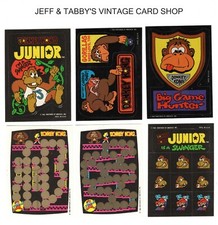 1982 Topps NINTENDO Donkey Kong Stickers /See drop down menu 4 card U will get picture