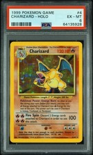 1999 Pokemon Base Set Charizard Holo 4/102 PSA6 picture