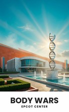 Body Wars Wonders of Life Pavilion Exterior Epcot Sunburst Behind DNA Disney picture