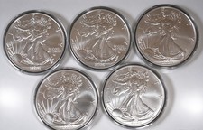 Lot of 5 - 💲$ 2026 American Sliver Eagle 0.999 Fine🦅/ Ships Now picture