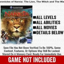 Chronicles of Narnia The Lion The 100% Nintendo GameCube Memory Card Save CHEATS picture