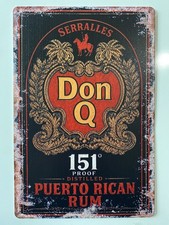 Don Q Puerto Rican Rum Sign - Serralles 151 Proof Distilled - Vintage Style picture