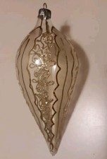 Vtg RARE CLEAR GLASS TEAR DROP 6