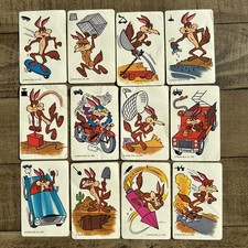 Lot of 12 Vintage 1976 Wile E Coyote  Game Cards picture