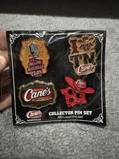 Raising Canes Collector Pin Set Nashville Set Of 4 NWT picture