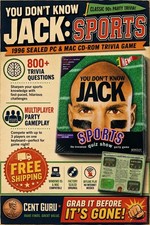 You Don't Know Jack Sports PC Mac CD ROM 1996 New Sealed Trivia Game picture