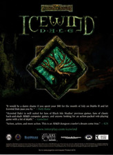 2000 ICEWIND DALE RPG PRINT AD, D & D, BLACK ISLE PC GAME PRINT AD / POSTER picture