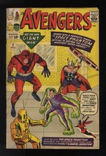 Avengers #2 VG/FN 5.0 1st Space Phantom Hulk Leaves Jack Kirby Marvel 1963 picture