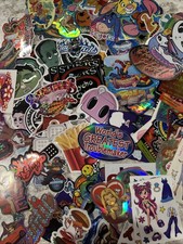 vintage Y2K  holographic And Standard vending machine and cartoon stickers picture