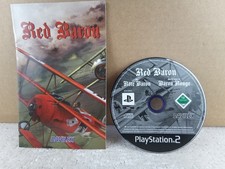 Red Baron PS2 PAL Disc & Booklet Davilex WWI Flight Combat Rare Collectible picture
