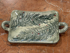 ROGIER STUDIO ART POTTERY WINTER BERRY PINE 10