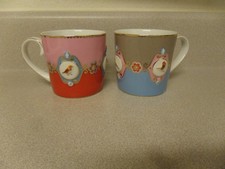 PiP Studio LOVE BIRDS Mug Cup Red Blue Pair Set picture