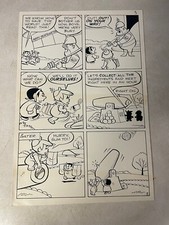 THE JETSONS #14 original comic art ELROY SUM TOI 1972 SAVE EARTH WITH CANNON picture