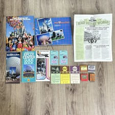 1985 Walt Disney World 3-Day Worldpassport Tickets Parking Ticket Souvenir Guide picture
