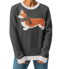 Women's Pembroke Welsh Corgi Puppy Dog Sweater New  4 Sizes Limited Ed picture