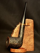 Vauen Dr. Perl 4268 Sandblast Straight Billiard Estate Pipe 9mm Filter picture
