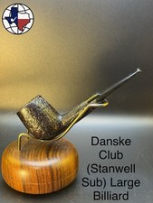 Vintage Danske Club (Stanwell Sub) Large Billiard Tobacco Pipe picture