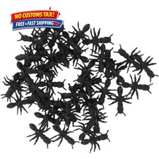 100Pcs Black Fake Black Ant Realistic Imitation for Halloween Prank Props Sim... picture